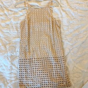 Parker cream beaded dress